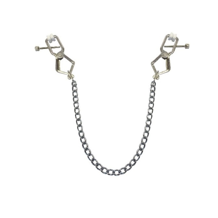 Metal Alligator Clip "special" with chain Silver - Afbeelding 2