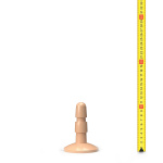 Hung System Suction Cup Plug Flesh - Afbeelding 2