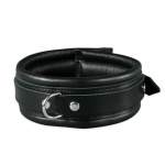 Leather Collar 5 cm - Black