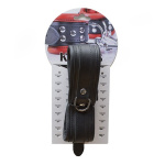 Leather Collar 5 cm - Black - Afbeelding 2