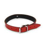 Leather Collar Mini O-Ring Red - Afbeelding 2