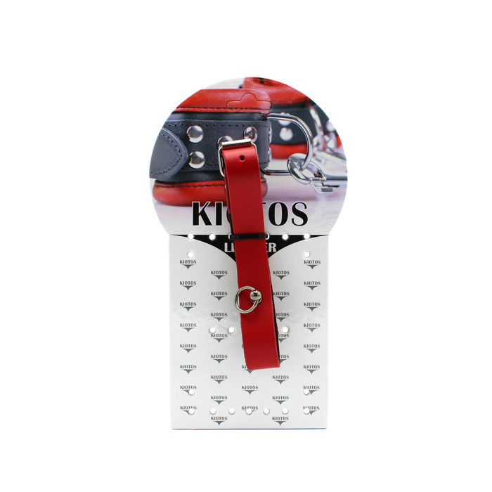 Leather Collar Mini O-Ring Red - Afbeelding 6