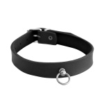 Leather Collar Mini O-Ring Black - Afbeelding 4