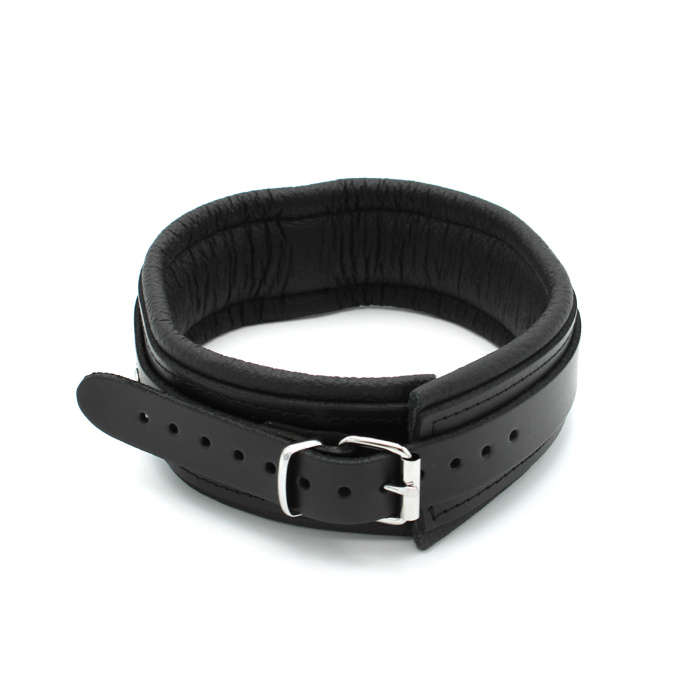 Leather Collar with Metal Shackle - Afbeelding 4