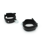 Leather Ankle cuffs with Metal Shackle - Afbeelding 6