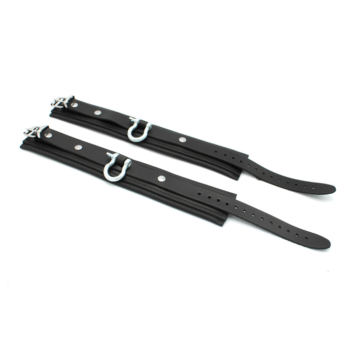 Leather Ankle cuffs with Metal Shackle - Afbeelding 7