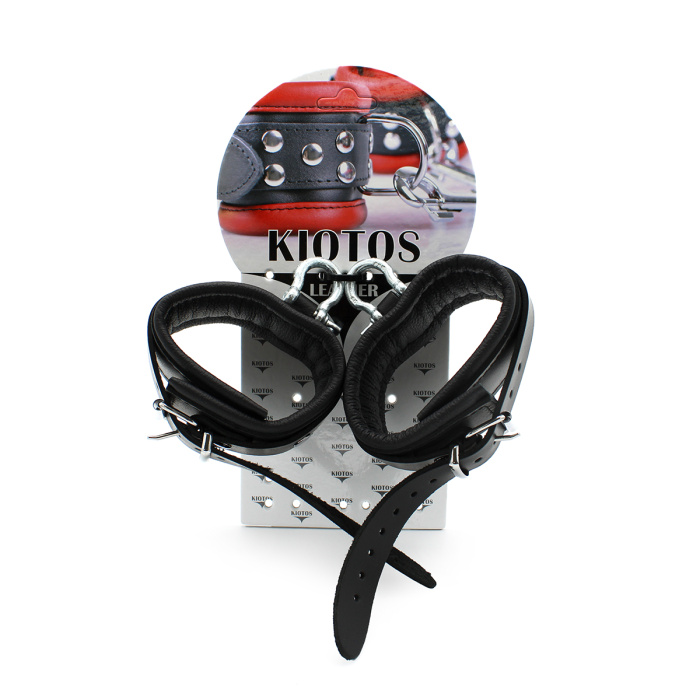 Leather Ankle cuffs with Metal Shackle - Afbeelding 8