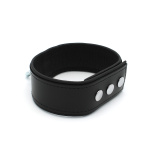 Leather Push Button Collar with Metal Shackle - Afbeelding 5