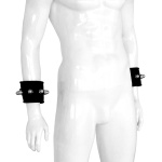 Leather Padded Handcuffs Spikey Nuts