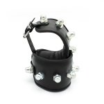 Leather Padded Handcuffs Spikey Nuts - Afbeelding 6