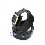 Leather Ankle Cuffs Black Rainbow - Afbeelding 4
