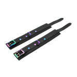 Leather Ankle Cuffs Black Rainbow - Afbeelding 5