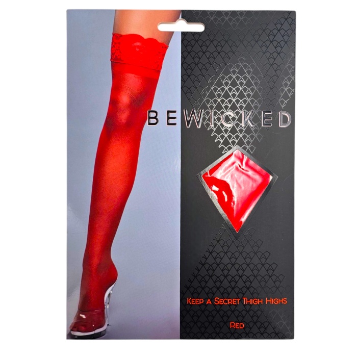 Keep A Secret Thigh Highs - RD / OS - Afbeelding 4