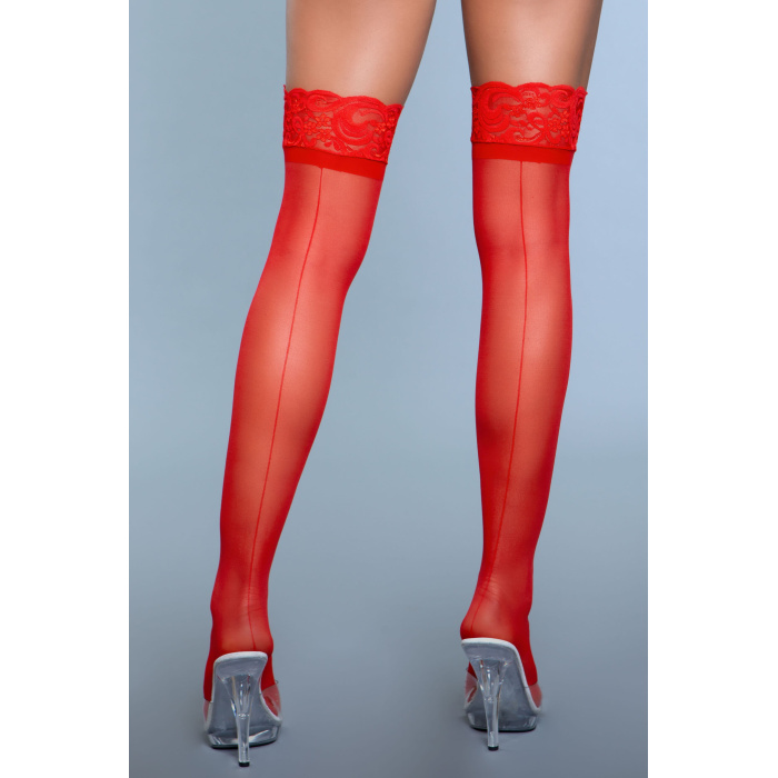 Keep A Secret Thigh Highs - RD / OS - Afbeelding 3