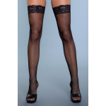 Kiss Goodnight Thigh Highs - BLK / OS