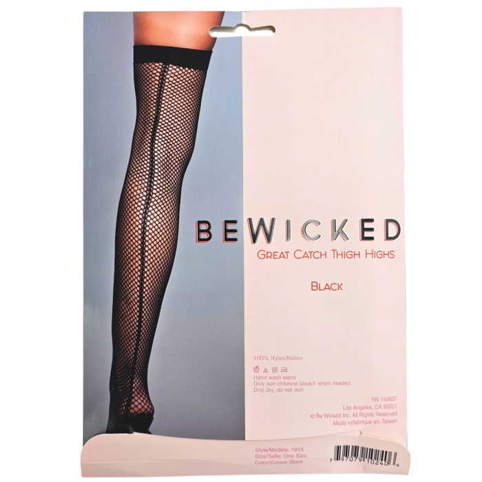 Great Catch Thigh Highs - BLK / OS - Afbeelding 5