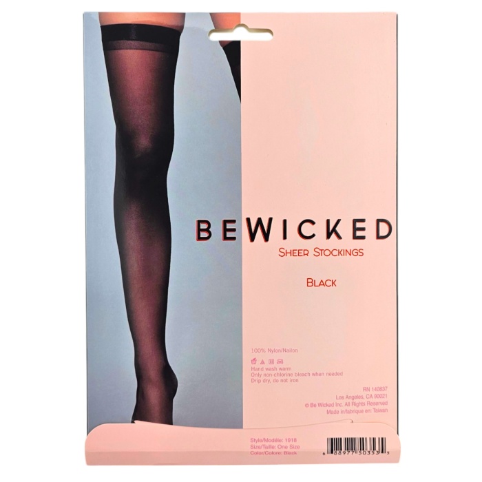 Best Behavior Thigh Highs - BLK / OS - Afbeelding 5
