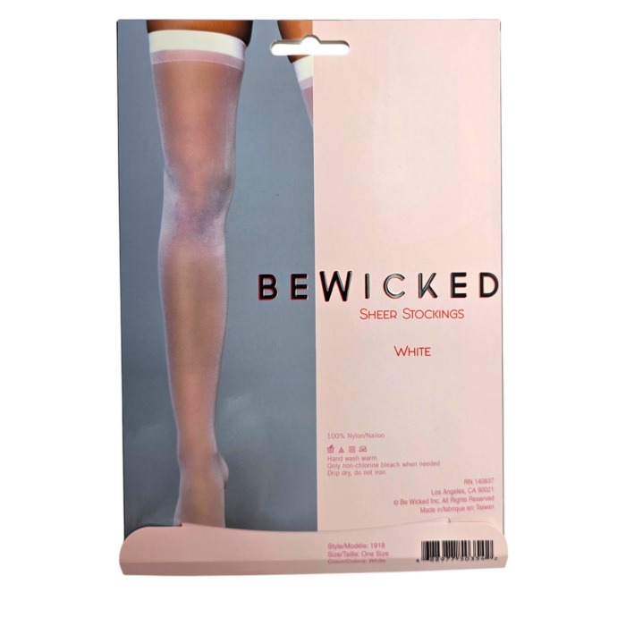 Best Behavior Thigh Highs - WH / OS - Afbeelding 5