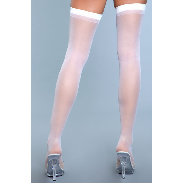 Best Behavior Thigh Highs - WH / OS - Afbeelding 3
