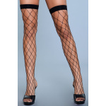 Caught In My Trap Thigh Highs - BLK / OS