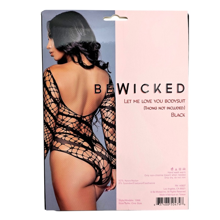 Let Me Love You Bodysuit - BLK / OS - Afbeelding 5