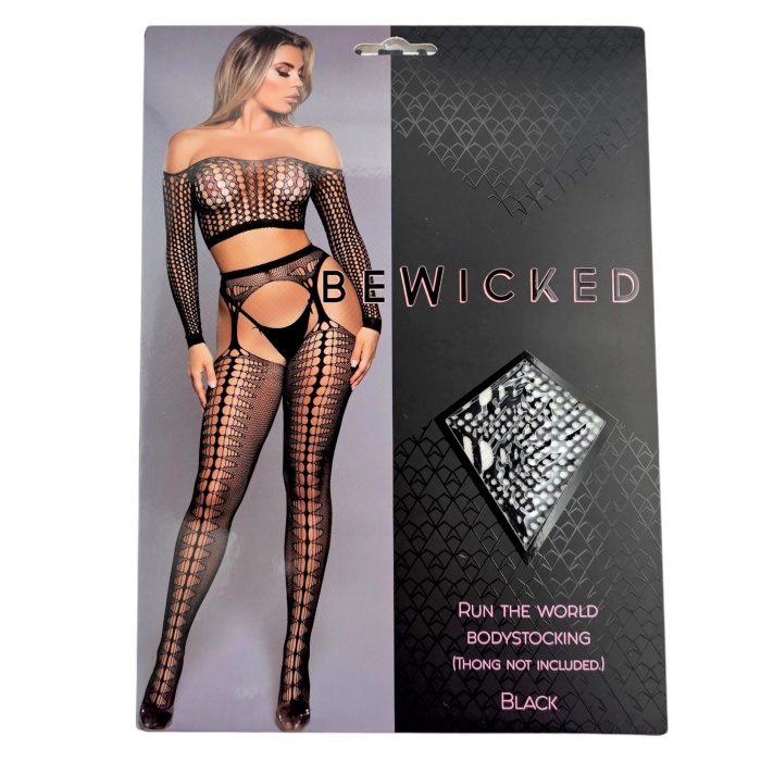 Run The World Bodystocking - BLK / OS - Afbeelding 5