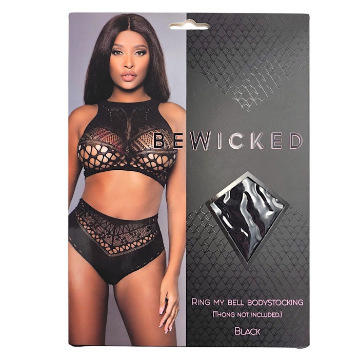 Ring My Bell Bodystocking - BLK / OS - Afbeelding 5