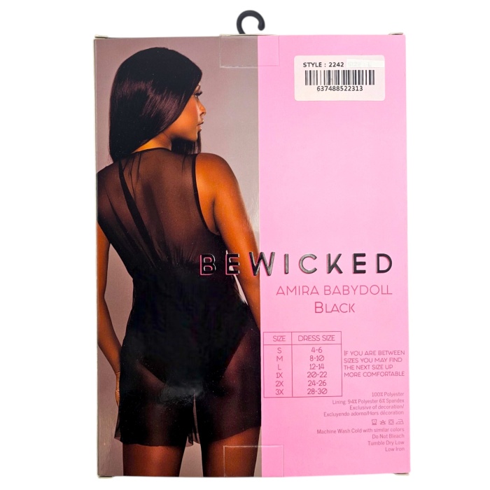Amira Babydoll - BLK / L - Afbeelding 9