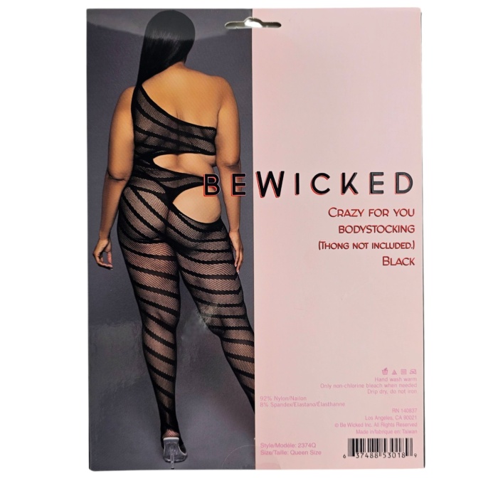 Crazy For You Bodystocking - BLK / Q - Afbeelding 6