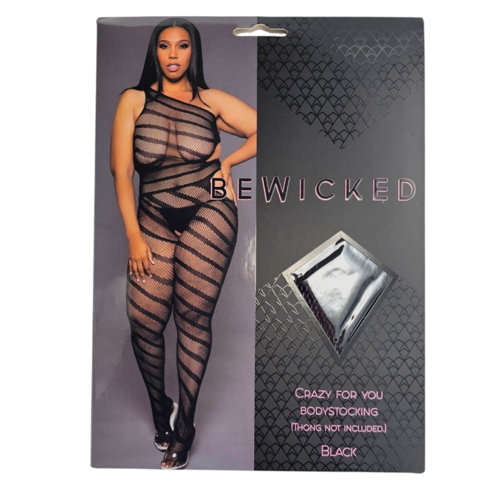 Crazy For You Bodystocking - BLK / Q - Afbeelding 5