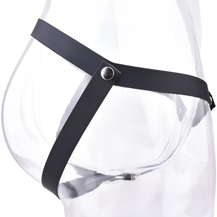 Male to Female Chastity Plate with Belt - Afbeelding 3