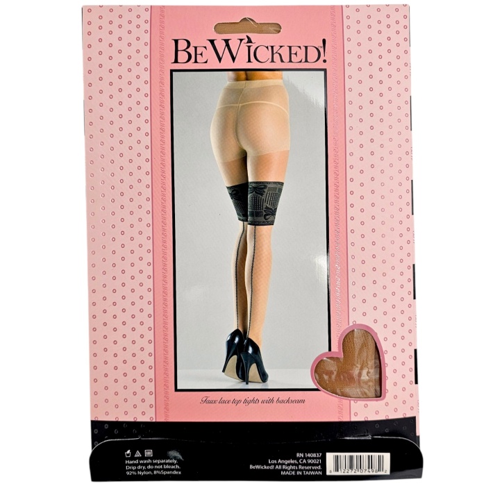 Bow Bands Pantyhose - BLK/ND / OS - Afbeelding 4
