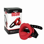Vibrating Mouth Gag Silicone Lips & Tongue - Afbeelding 5