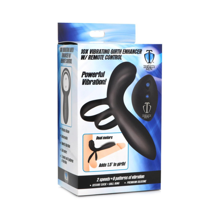 Silicone Vibrating Girth Enhancer w/ Remote Control - Afbeelding 2