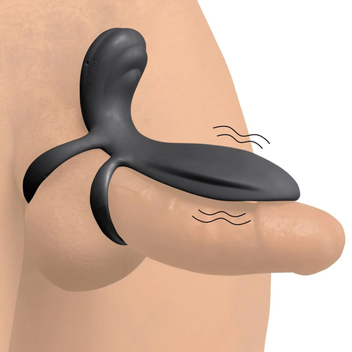 Silicone Vibrating Girth Enhancer w/ Remote Control - Afbeelding 6
