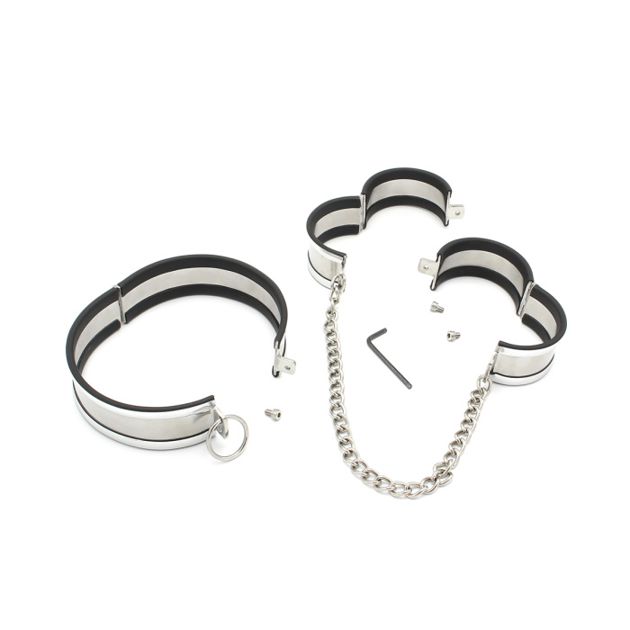 Steel Medium Collar & Cuffs - Afbeelding 3