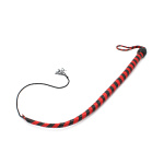 Leather Whip Black & Red 60 cm - Afbeelding 3