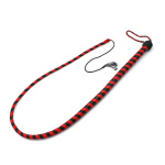 Leather Whip Black & Red 140 cm - Afbeelding 3