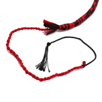 Nylon Bullwhip Black & Red 270 cm - Afbeelding 4