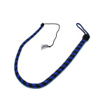 Leather Whip Black & Blue 90 cm - Afbeelding 4