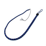 Leather Whip Black & Blue 140 cm - Afbeelding 2