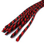 Leather Whip Nine Tails Black & Red - Afbeelding 3