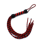 Leather Whip Nine Tails Black & Red - Afbeelding 5