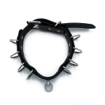 Black Leather Collar Multi-D-Rings - Afbeelding 7