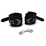 Black Leather Padded Wrist Restraints - Afbeelding 4