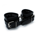 Black Leather Padded Wrist Restraints - Afbeelding 5