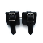 Black Leather Padded Wrist Restraints - Afbeelding 8