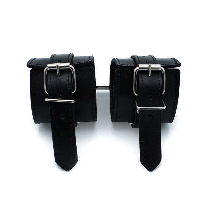 Black Leather Padded Wrist Restraints - Afbeelding 8