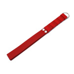 Red Leather Paddle with Gold D-Ring Handle