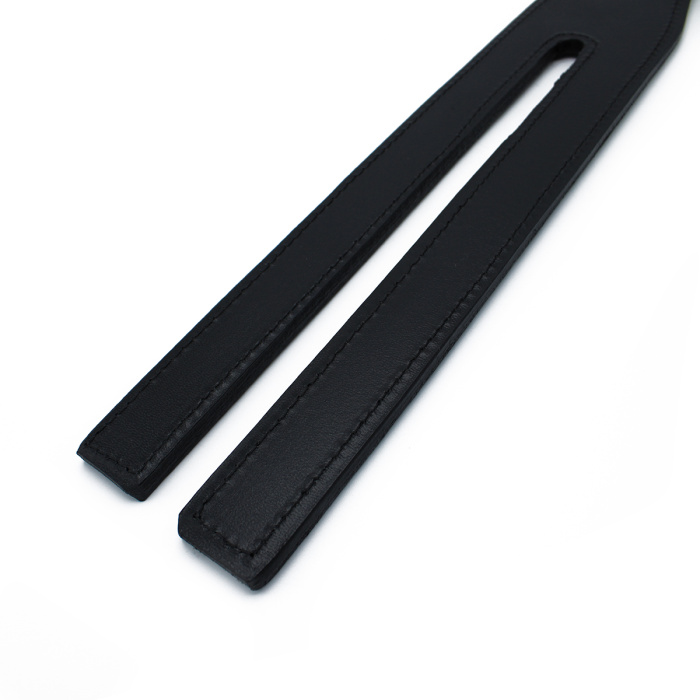 Black Leather Y-Split Paddle - Afbeelding 2